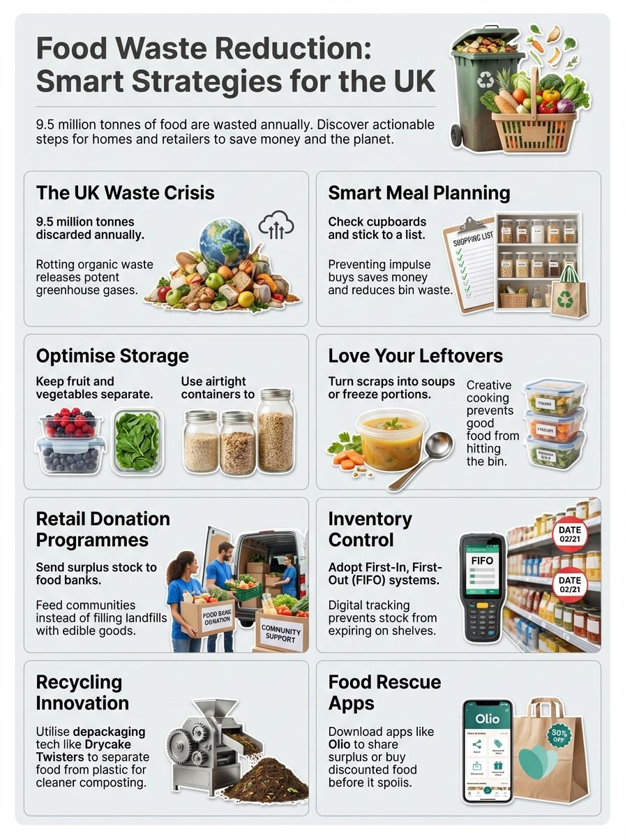 Food Waste Reduction Strategies: Practical Steps for Homes and Retailers in the UK