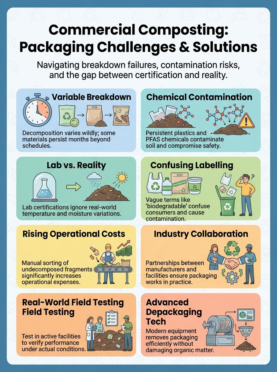 Recyclable Packaging and Compostable Packaging Problems During Commercial Composting: What You Need To Know Recyclable Packaging and Compostable Packaging Problems During Commercial Composting: What You Need To Know