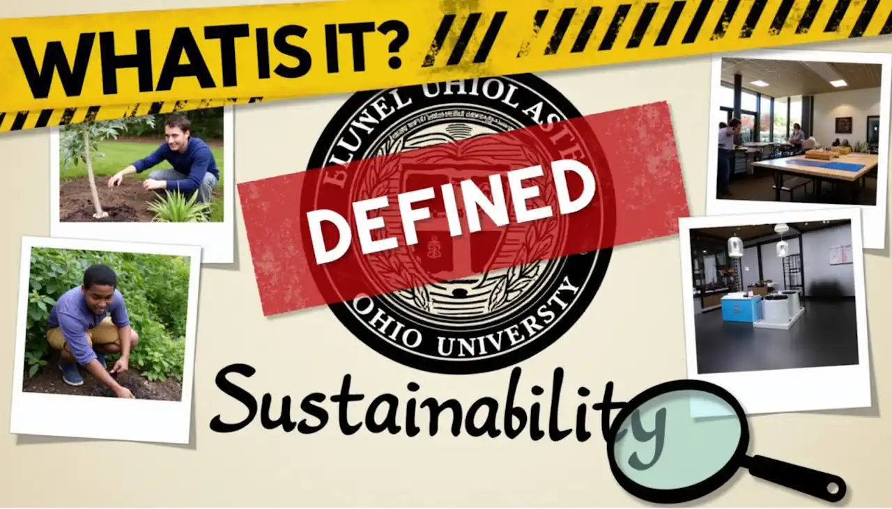 Graphic with text including - Sustainability Defined. Graphic with text including - Sustainability Defined.