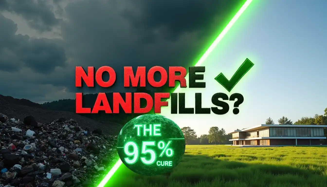 Image text - No more landfills 95% cure.