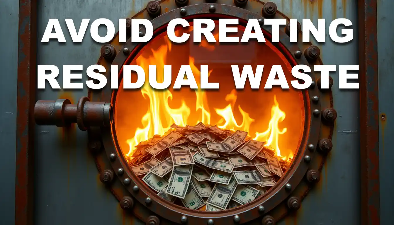 Avoid creating residual waste.