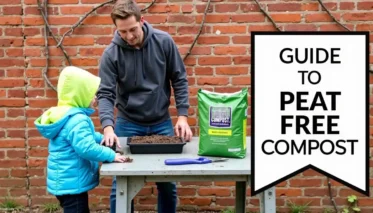 Featured image for article guide about Peat Free Compost.
