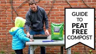 Featured image for article guide about Peat Free Compost.