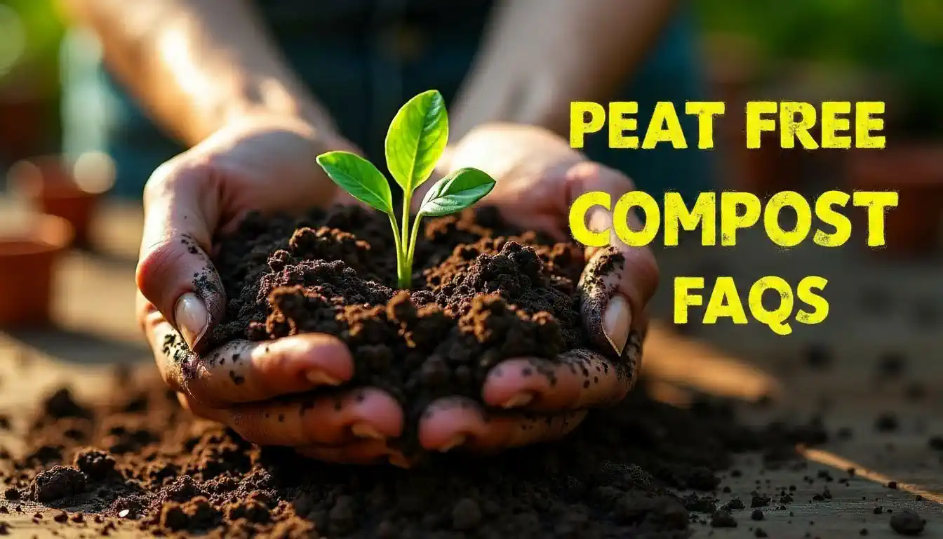 Image with text - Peat Free Compost FAQs