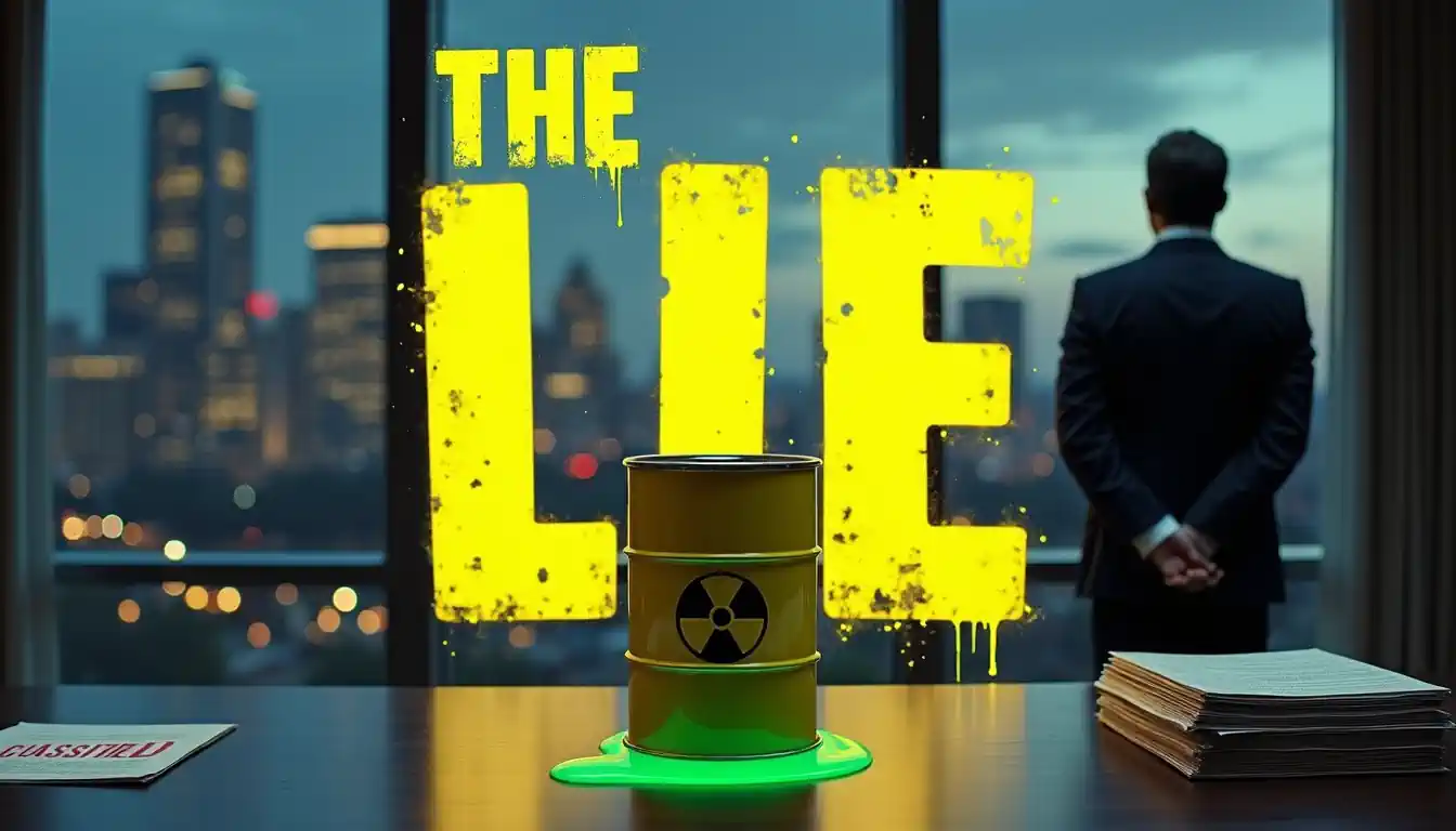 No nuclear waste type is a green fluorescent liquid about to contaminate the globe, as seen in many cartoons. No nuclear waste type is a green fluorescent liquid about to contaminate the globe, as seen in many cartoons.