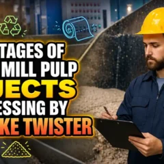 Featured image with the text: Advantages of Paper Mill Pulp Rejects Processing by the Drycake Twister Separator.