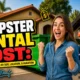 Image with the text: Dumpster rental cost US average prices by size, location, and duration. Featured Image.