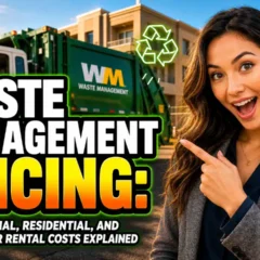 Featured image with the text: Waste Management Pricing Commercial Residential and Dumpster Rental Costs Explained.