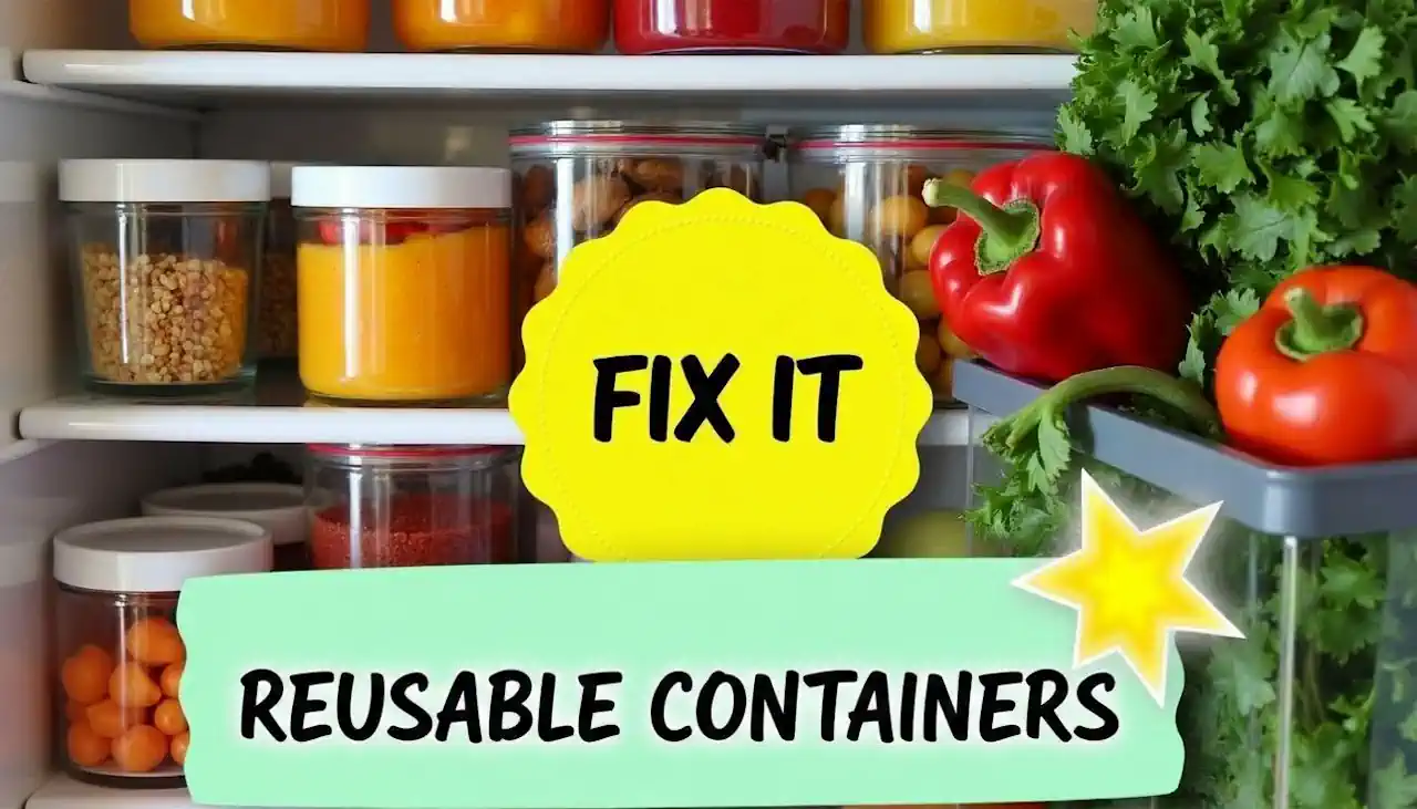 Fix the plastic packaging problem - reusable containers.