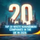Featured image with text: Top 20 Waste Management Companies in the UK in 2026.