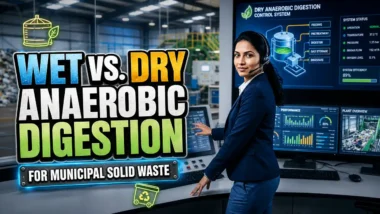 Featured image article text: Wet vs Dry Anaerobic Digestion for Municipal Solid Waste.