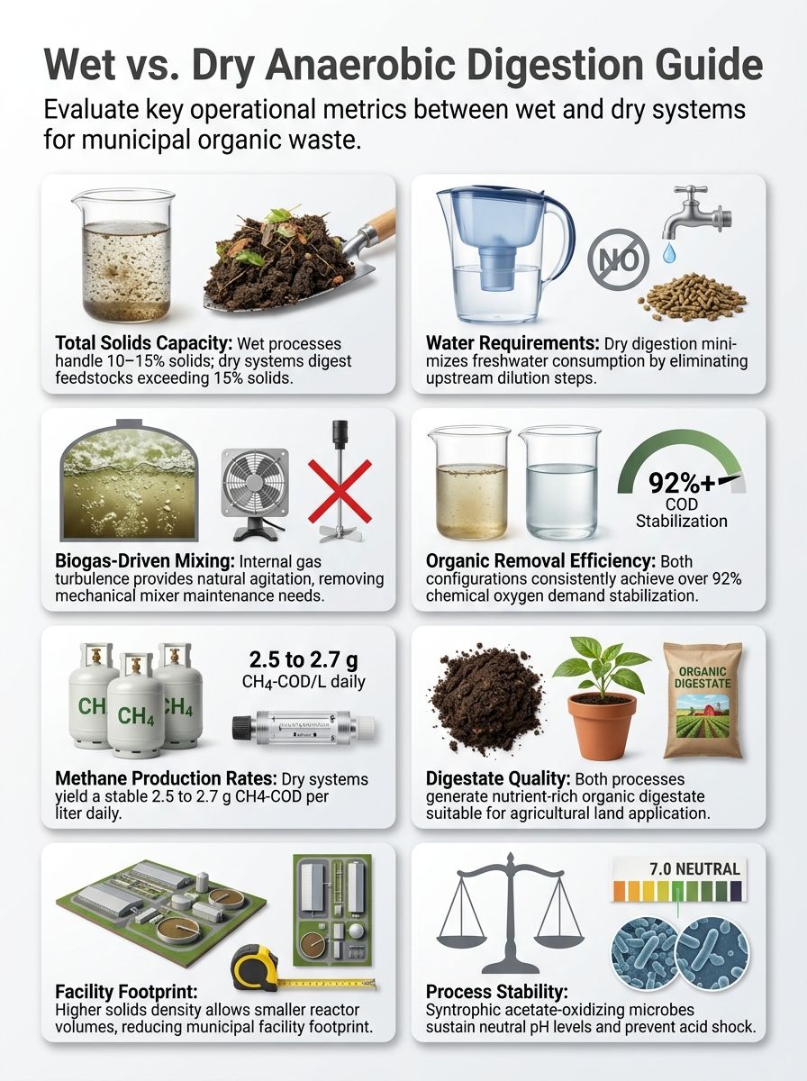 Wet vs. Dry Anaerobic Digestion for Municipal Solid Waste
