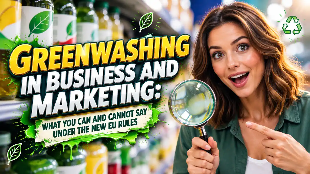 Greenwashing in Business and Marketing What You Can and Cannot Say Under the New EU Rules.