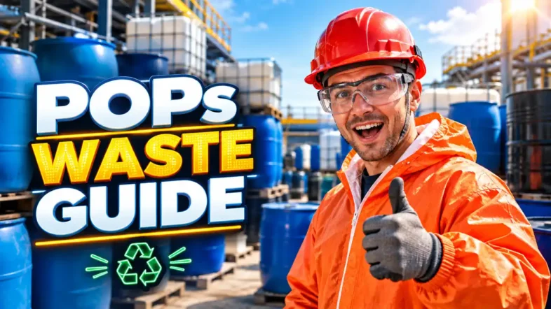 POPs WASTE GUIDE Featured image with text.